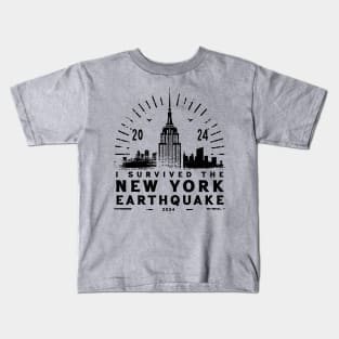 I Survived The New York Earthquake - April 5th, 2024 Kids T-Shirt